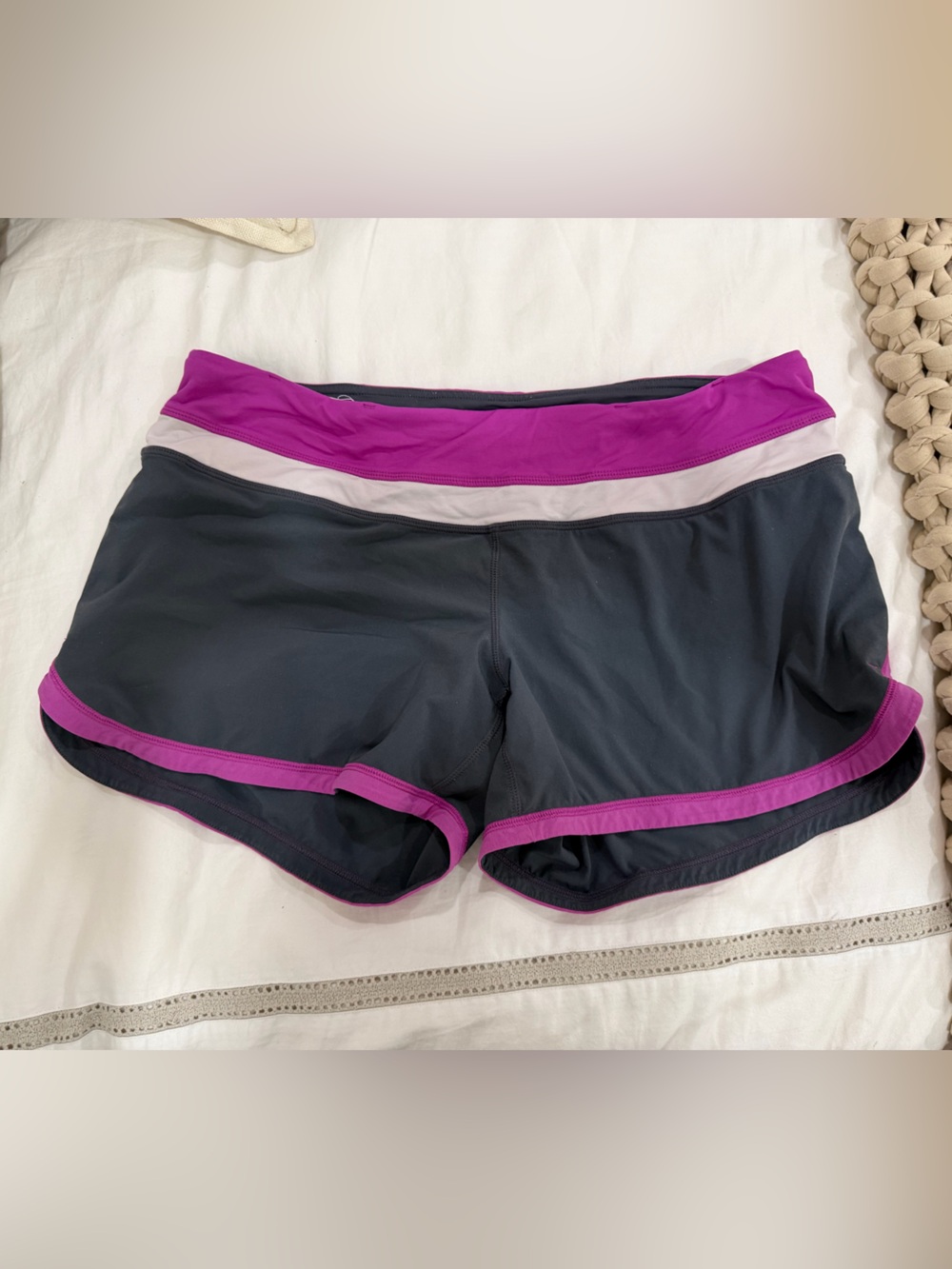 Lululemon Shorts with Purple Trim